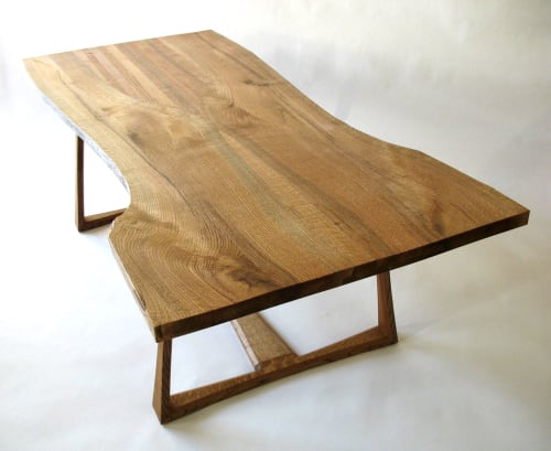 Trapezoid Table - w/live edge | Tables by Mark Righter - Cambium Studio