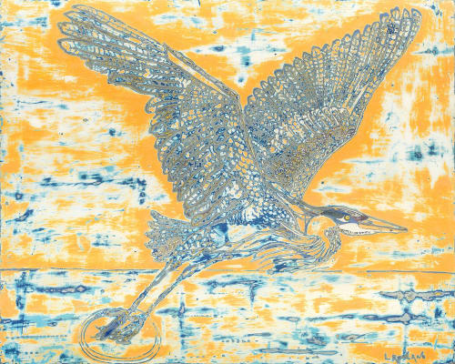 Touching the Horizon- sold | Paintings by L Rowland Contemporary Art