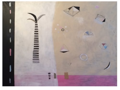 Neopolitan Square | Oil And Acrylic Painting in Paintings by Pam (Pamela) Smilow