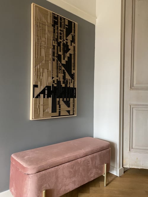 Figurative - Beige and Black | Wall Hangings by Fault Lines | Bazar Noir in Berlin