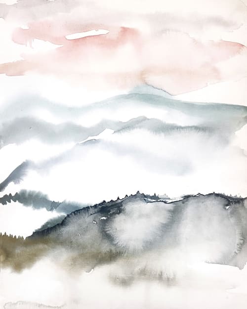 Appalachians No. 4 : Original watercolor painting | Paintings by Elizabeth Becker