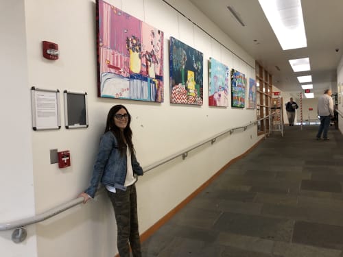 Paintings at Ludington Library in Lower Merion Township | Paintings by Constance Culpepper | Ludington Library in Bryn Mawr