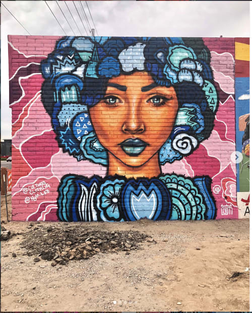 Muse - Nyla Lee X Alloyuis Mcilwaine | Street Murals by Nyla Lee | 7th St & Roosevelt St in Phoenix