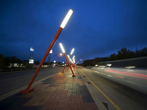 North Ninth Gateway | Public Sculptures by Vicki Scuri SiteWorks | North Ninth Street & Interstate 70, Salina, KS in Salina