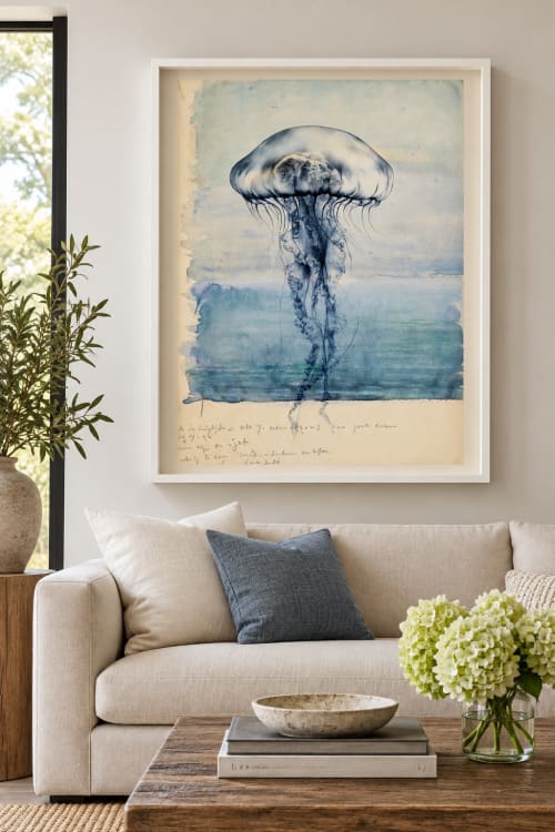 Cyenea Lamarki | Mixed Media by Peter Sandback