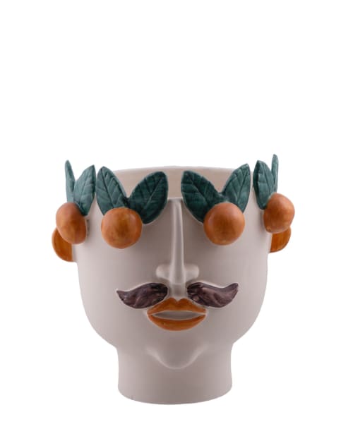 Calogero, the seller of tangerines | Vase in Vases & Vessels by Patrizia Italiano