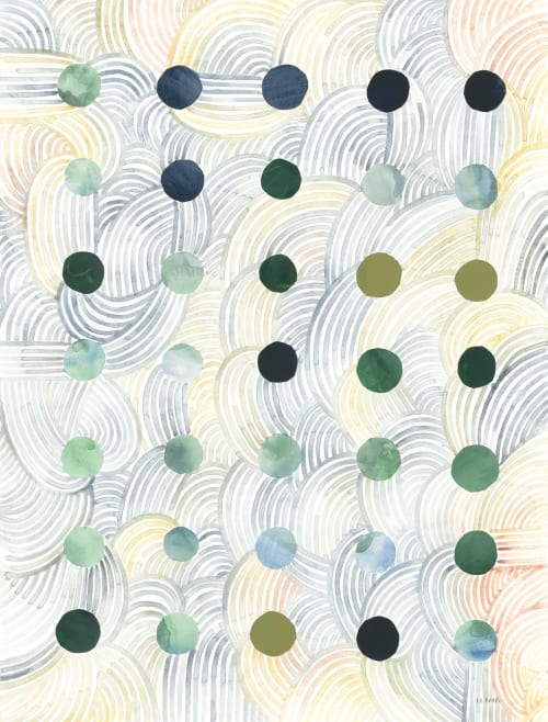 Dots I 30x40 inches print | Paintings by Ruth Le Roux