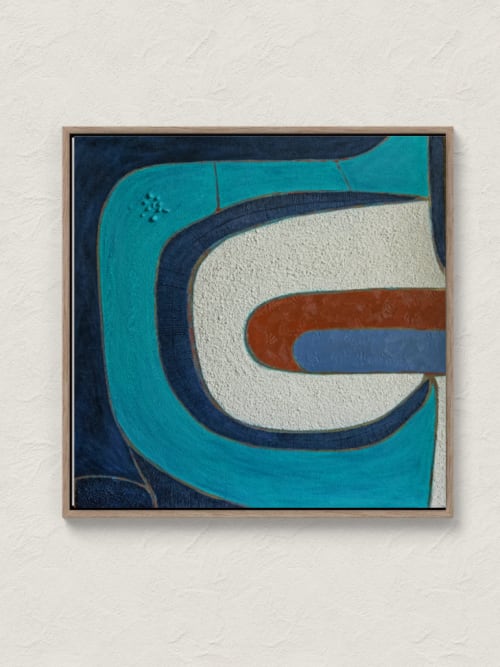 Midcentury Modern Painting Mid century Minimalist Art | Paintings by Berezart