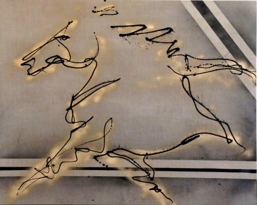 Finish Line | Oil And Acrylic Painting in Paintings by Donna B Fine Art, Donna Bernstein, Artist