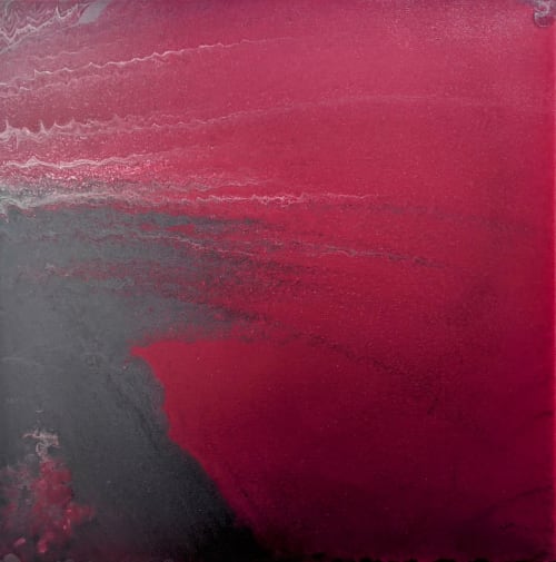 Crimson Talc | Oil And Acrylic Painting in Paintings by Carrie Rodak Fine Art