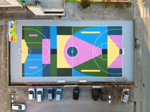 Basketball Court design | Street Murals by NicoSkolp