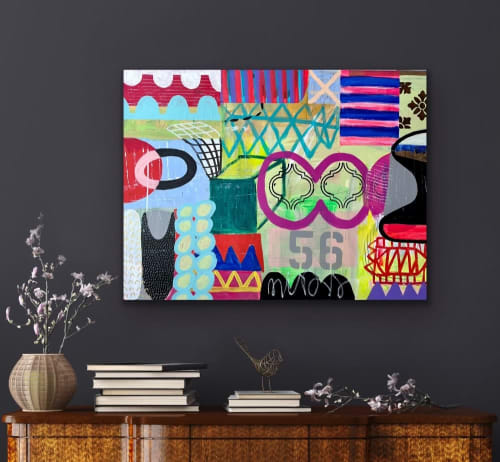 Springing into Life | Mixed Media by Paula Saslow, Copper Rose Art