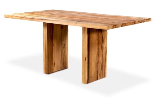 Exotic Wood Twin Pedestal Modern Desk from Costantini, Andre | Tables by Costantini Design