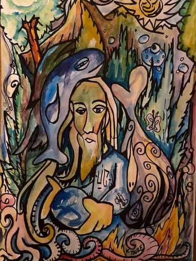 Jesus Christ sessions 1 | Paintings by Kailash Youze