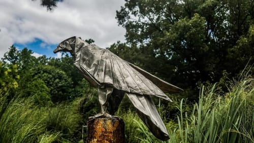 Raptor | Public Sculptures by KevinBoxStudio. | Lewis Ginter Botanical Garden in Richmond