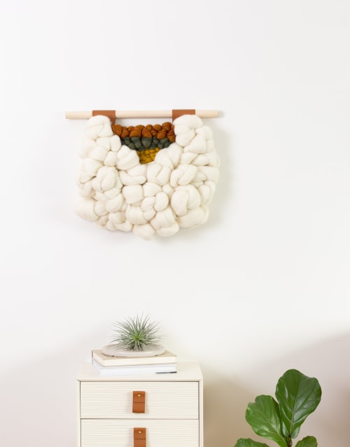 Cauliflower | Wall Hangings by Keyaiira | leather + fiber