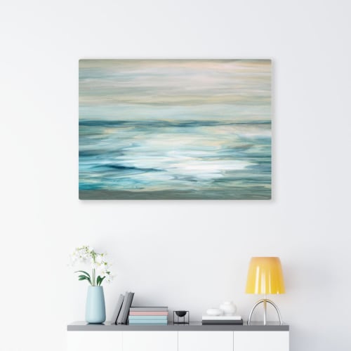 Ocean Voyage _ 1239 -- dreamy waves and dramatic sky | Art & Wall Decor by Petra Trimmel