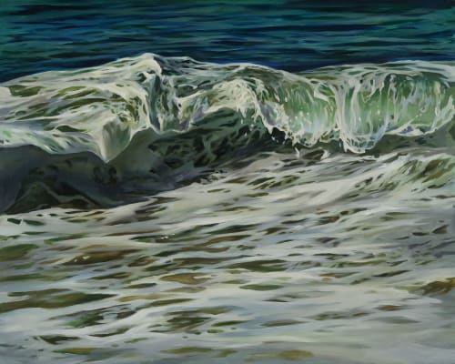 Ocean #13 | Oil And Acrylic Painting in Paintings by Lindsey Millikan
