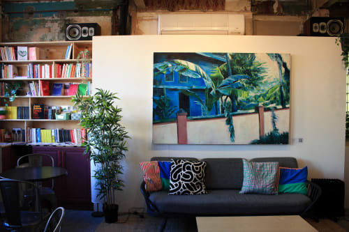 Banana Plant Scene I | Paintings by Aidan Myers | The Canopi in Cardiff