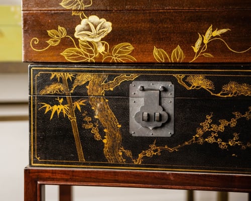 Water Buffalo Hide Leather Boxes | Chest in Storage by Lawrence & Scott | Lawrence & Scott in Seattle