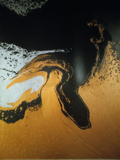 Crane & Snake | Oil And Acrylic Painting in Paintings by NT Design / Nichole Thomas