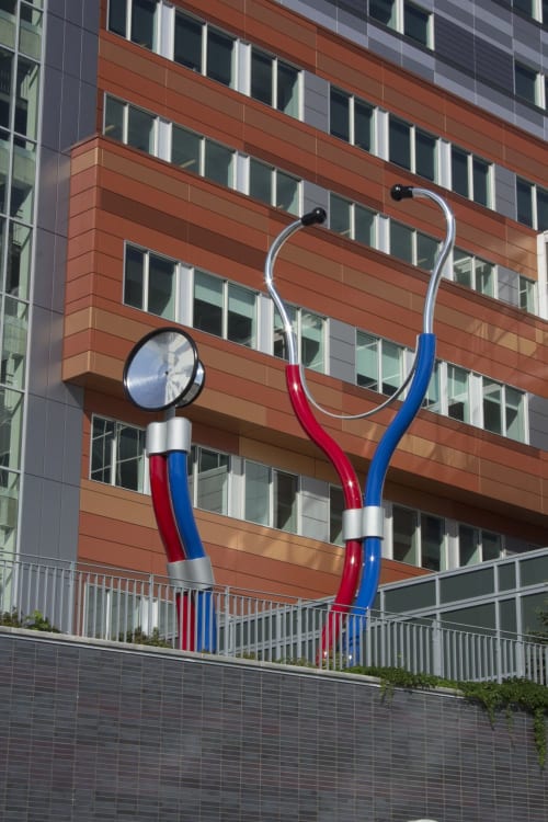 PRENDRE LE POULS | Public Sculptures by COOKE-SASSEVILLE | McGill University Health Centre in Montréal