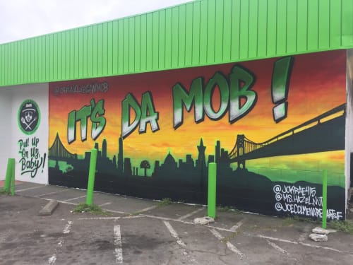 VEGAN MOB "ITS DA MOB!" / LONG LIVE THE JACKA | Murals by Custom Lifestyle | Vegan Mob - Vegan BBQ and Soul Food in Oakland