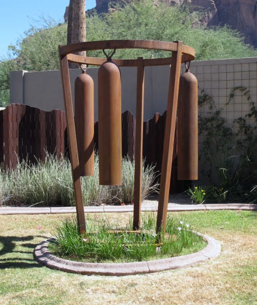 Halo sound sculpture | Sculptures by Kevin Caron Studios LLC