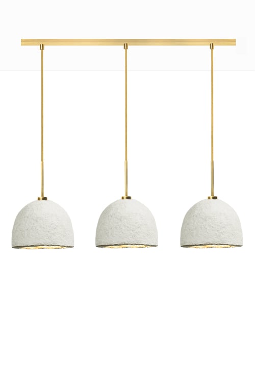 MushLume Linear Chandelier - 3 Shades | Chandeliers by MushLume Lighting