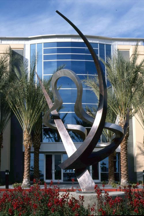 Through the Clouds, 2001 | Public Sculptures by Riis Burwell | Los Angeles Marriott Burbank Airport in Burbank