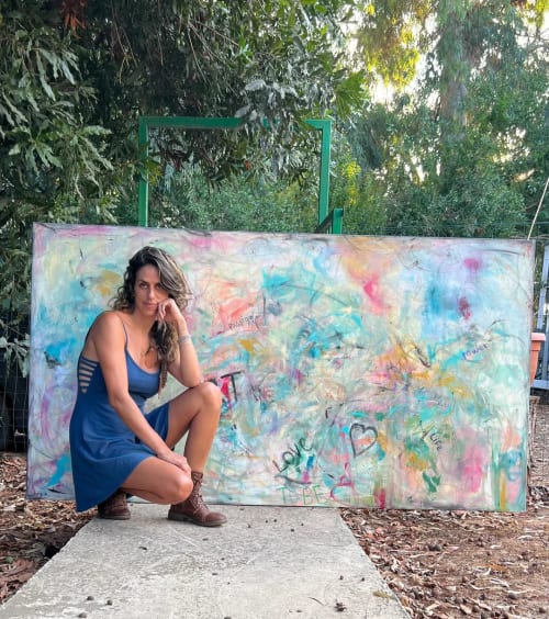 "Movment" | Oil And Acrylic Painting in Paintings by Shirly Maimom Art