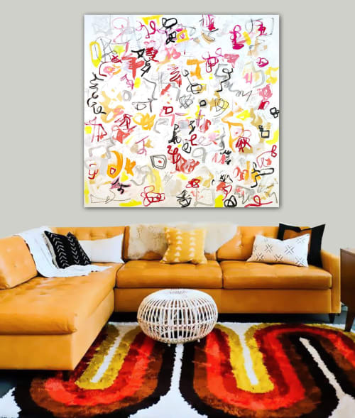 'RiGAMORALE' original abstract painting by Linnea Heide | Paintings by Linnea Heide contemporary fine art