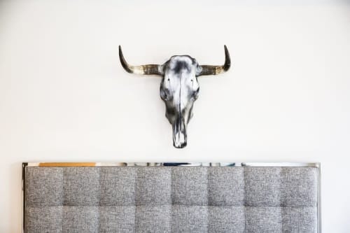 Silver Cow Skull | Decorative Objects by Gypsy Mountain Skulls