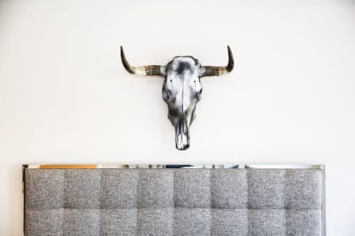 Silver Cow Skull | Ornament in Decorative Objects by Gypsy Mountain Skulls