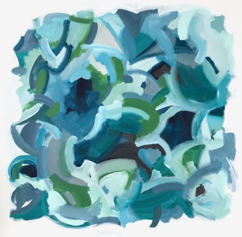 'BELL BOTTOM BLUES' | Oil And Acrylic Painting in Paintings by Linnea Heide contemporary fine art