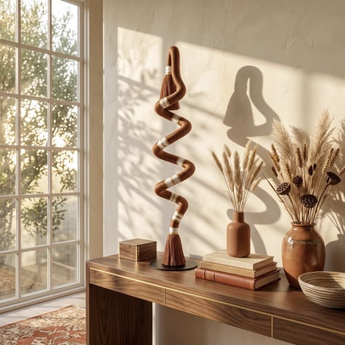 Custom Boho Fiber Art Sculpture | Sculptures by Sarmal Design