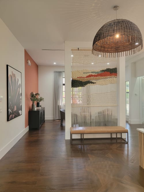 Large Macra-Weave Wall Hanging | Wall Hangings by MossHound Designs by Nicole Hemmerly | Doral View in Miami