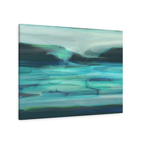 Winter River 1235 | Prints in Paintings by Petra Trimmel