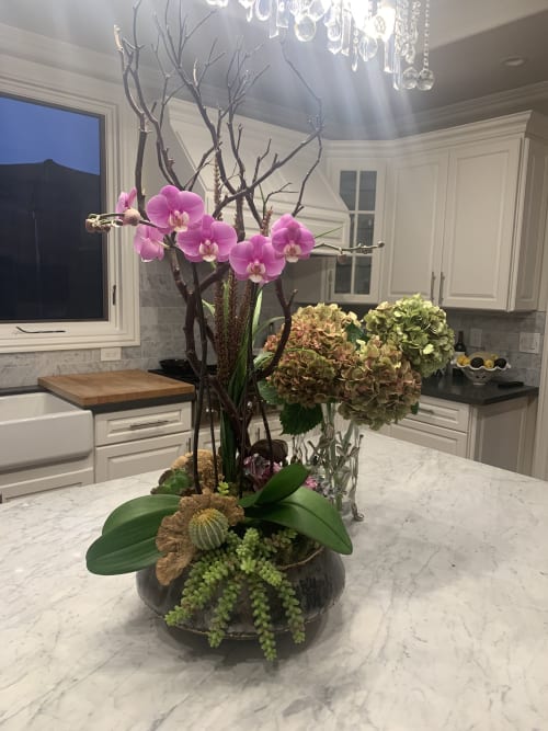 Blissful orchid arrangement | Floral Arrangements by Fleurina Designs