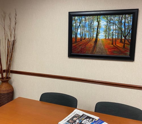 "Into the Light" | Paintings by Kristin Pierre Art | Jentner Wealth Management in Akron