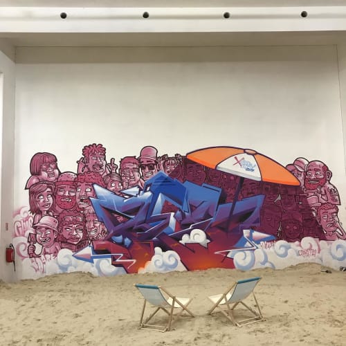 Mural | Murals by Choq | Sand Fabrik in Pantin