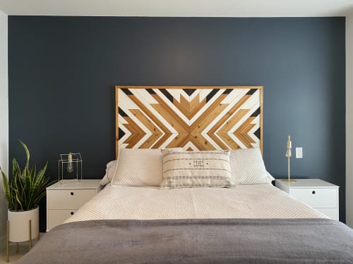 Wood Mosaic Headboard | Beds & Accessories by Crate No. 8 Co.