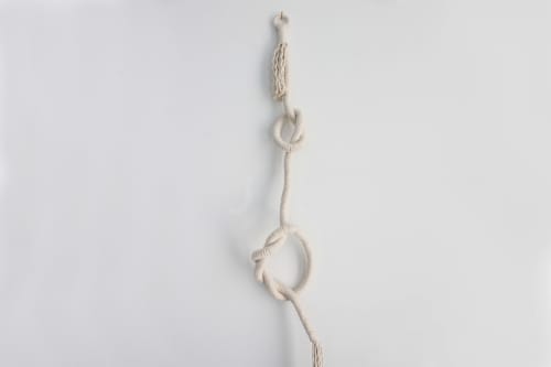 Knotted Rope Sculpture, Wall Hanging, Knot Wall Art, Natural | Wall Sculpture in Wall Hangings by Freefille
