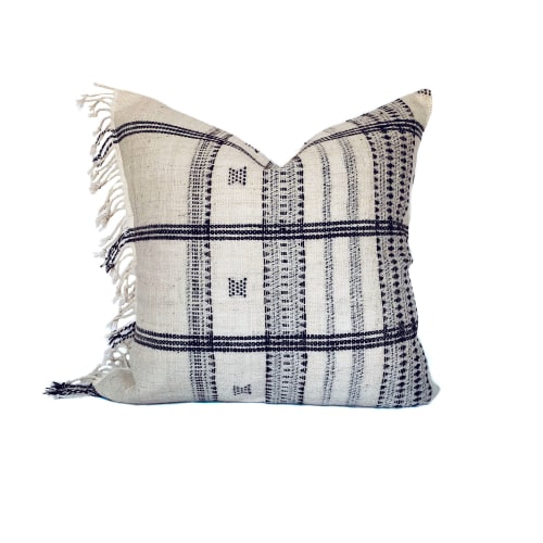 Indian Wool Pillow - Cream | Pillows by One Affirmation