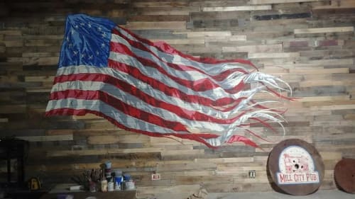 Ol' Glory 2018 | Murals by JALLEN Art and Design | Mill City Pub in Fitchburg
