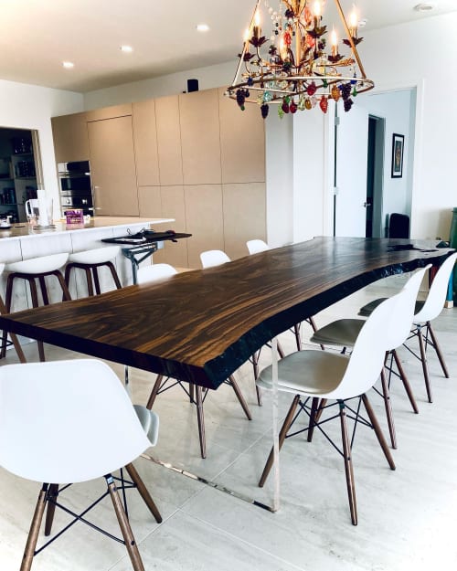 Claro walnut live edge dining table | Tables by Live Edge Lust
