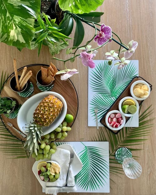 Palm placemats | Tableware by Bettibdesign.com