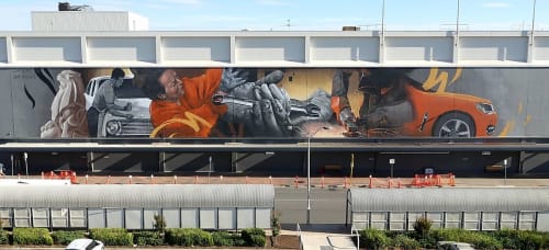 Holden Workers Memorial | Murals by Cam Scale