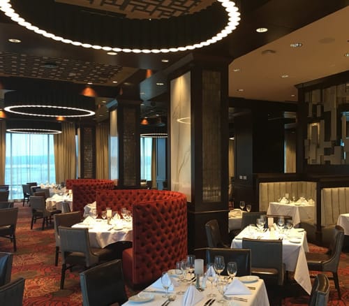 Custom Pendant | Pendants by ILEX Architectural Lighting | Ruth's Chris Steak House in Tulsa