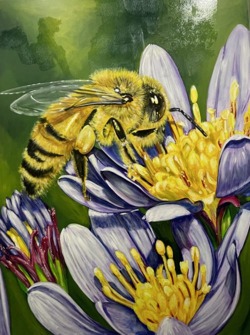 Bee Painting | Paintings by Murals By Marg | Carrot Common in Toronto